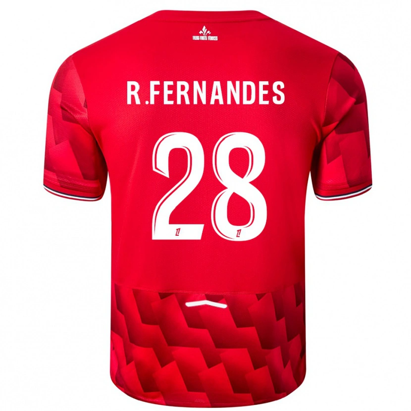 Danxen Damen Rafael Fernandes #28 Rot Weiß Heimtrikot Trikot 2025/26 T-Shirt