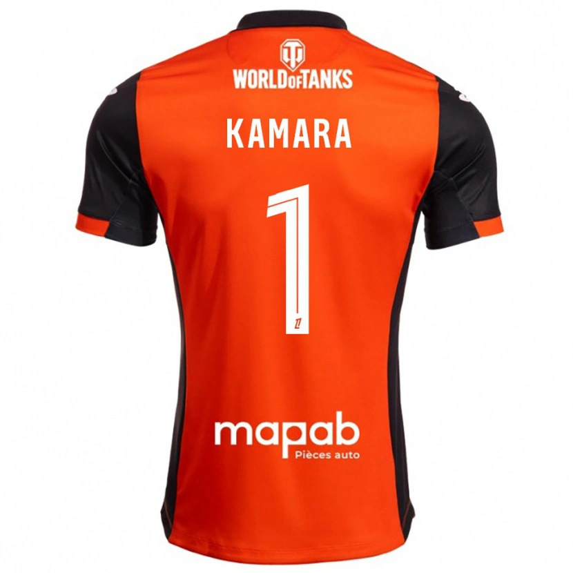 Danxen Damen Bingourou Kamara #1 Schwarz Orange Heimtrikot Trikot 2025/26 T-Shirt