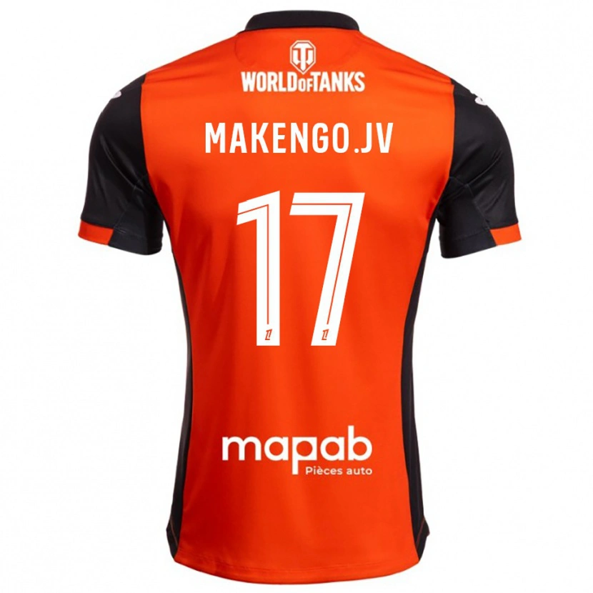 Danxen Damen Jean-Victor Makengo #17 Schwarz Orange Heimtrikot Trikot 2025/26 T-Shirt