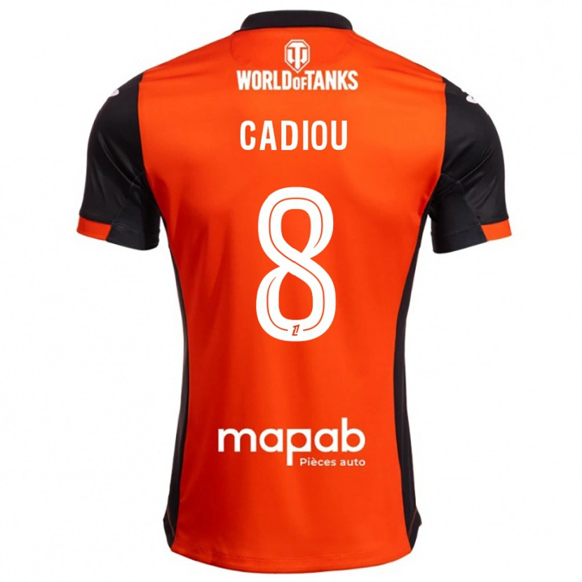 Danxen Damen Noah Cadiou #8 Schwarz Orange Heimtrikot Trikot 2025/26 T-Shirt