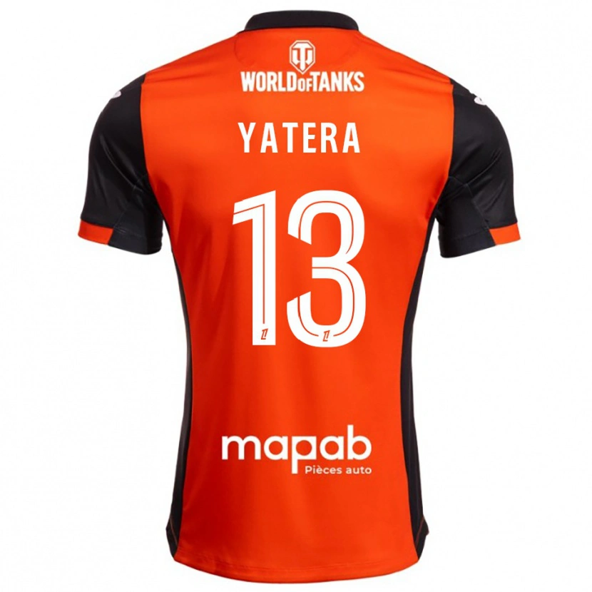 Danxen Damen Demba Yatera #13 Schwarz Orange Heimtrikot Trikot 2025/26 T-Shirt