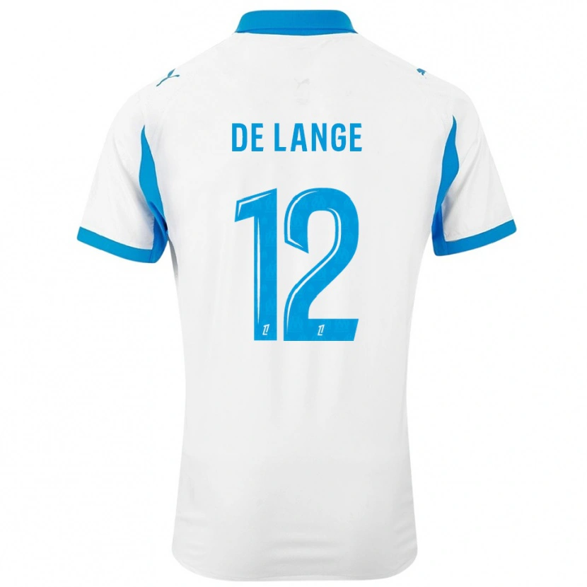 Danxen Damen Jeffrey De Lange #12 Weiß Himmelblau Heimtrikot Trikot 2025/26 T-Shirt