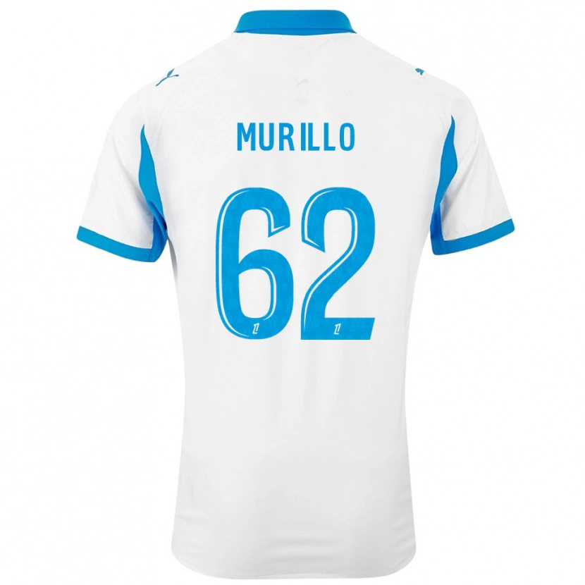 Danxen Damen Amir Murillo #62 Weiß Himmelblau Heimtrikot Trikot 2025/26 T-Shirt
