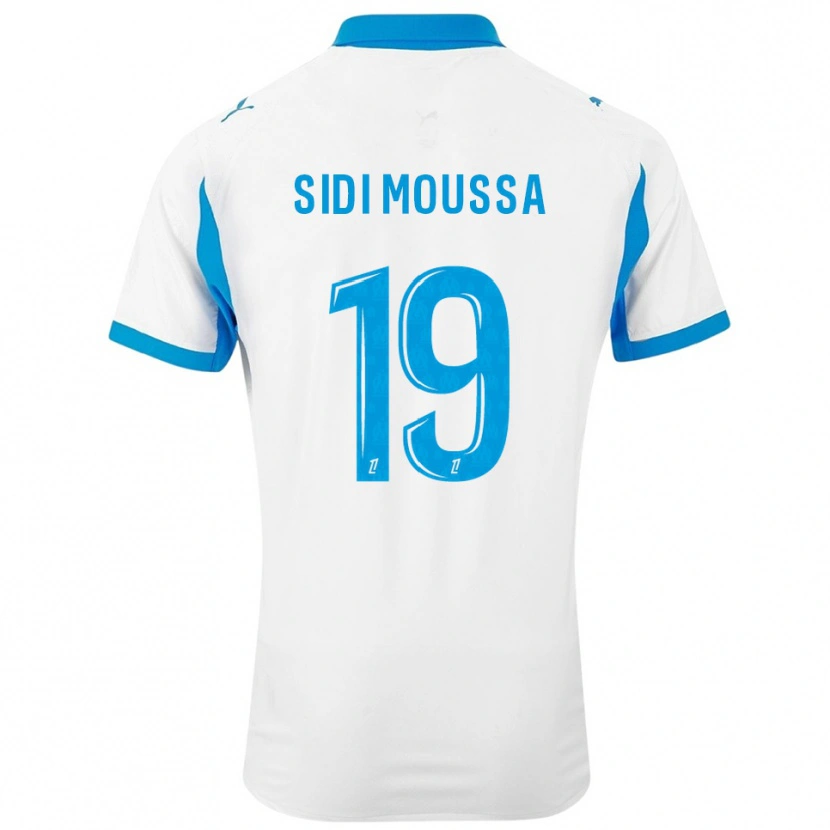 Danxen Damen Salima Sidi Moussa #19 Weiß Himmelblau Heimtrikot Trikot 2025/26 T-Shirt