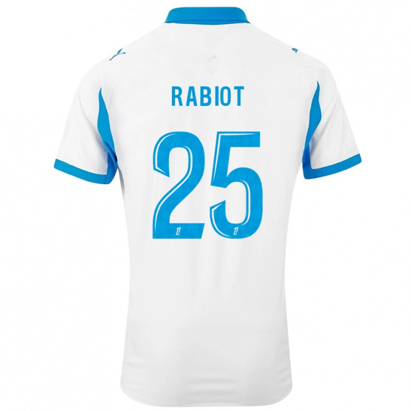 Danxen Damen Adrien Rabiot #25 Weiß Himmelblau Heimtrikot Trikot 2025/26 T-Shirt