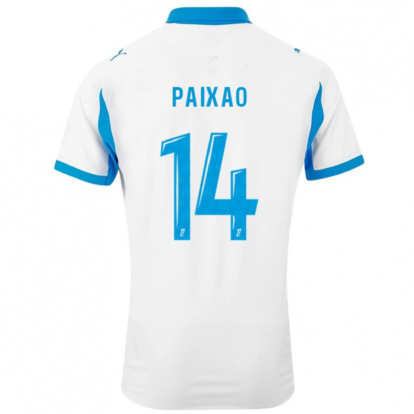 Danxen Damen Igor Paixão #14 Weiß Himmelblau Heimtrikot Trikot 2025/26 T-Shirt