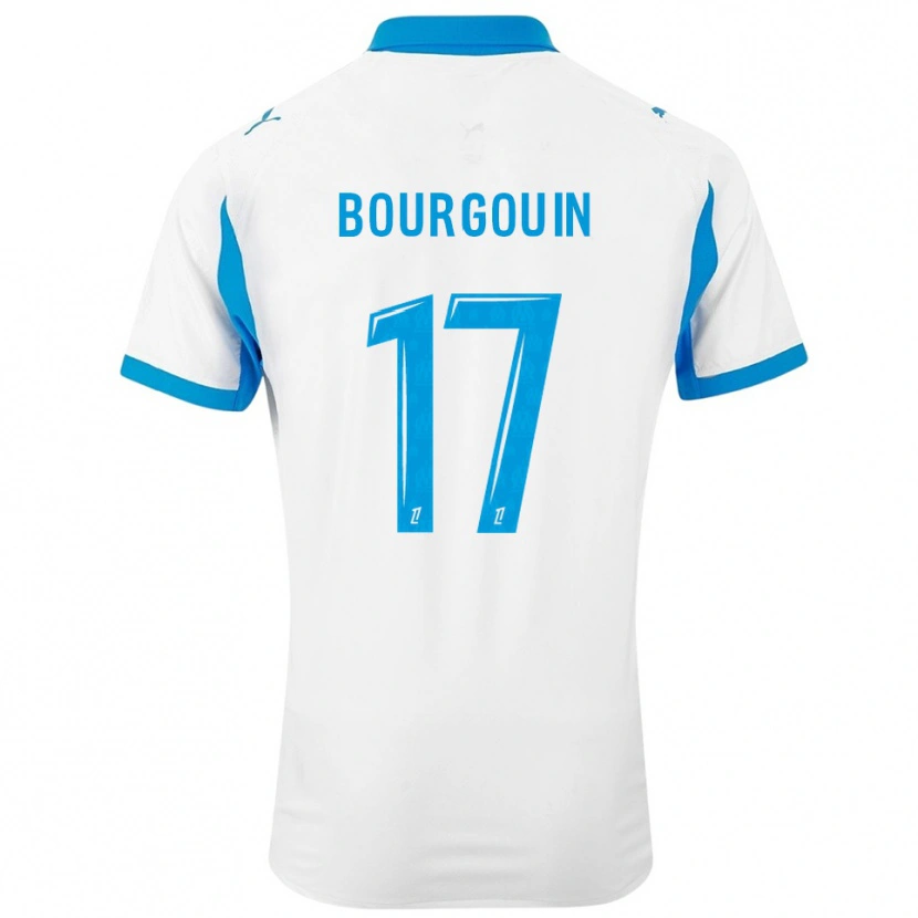 Danxen Damen Laura Bourgouin #17 Weiß Himmelblau Heimtrikot Trikot 2025/26 T-Shirt