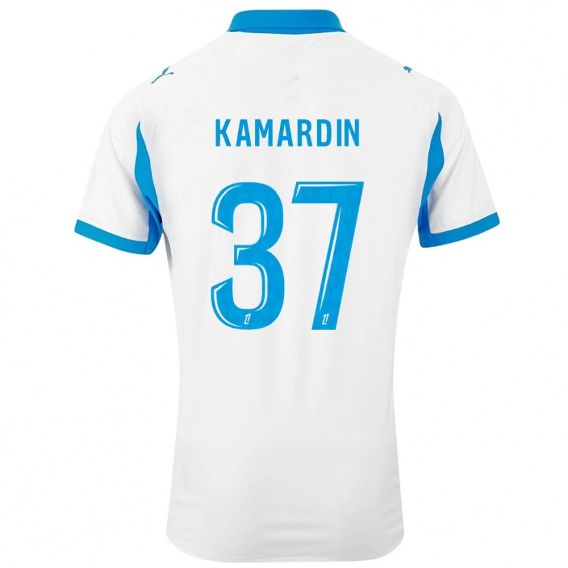 Danxen Damen Aaron Kamardin #37 Weiß Himmelblau Heimtrikot Trikot 2025/26 T-Shirt
