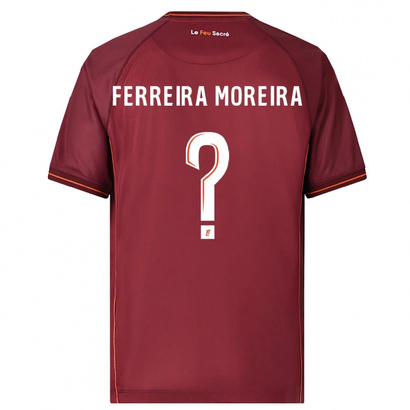 Danxen Damen Ruben Ferreira Moreira #0 Burgunderrot Weiß Heimtrikot Trikot 2025/26 T-Shirt