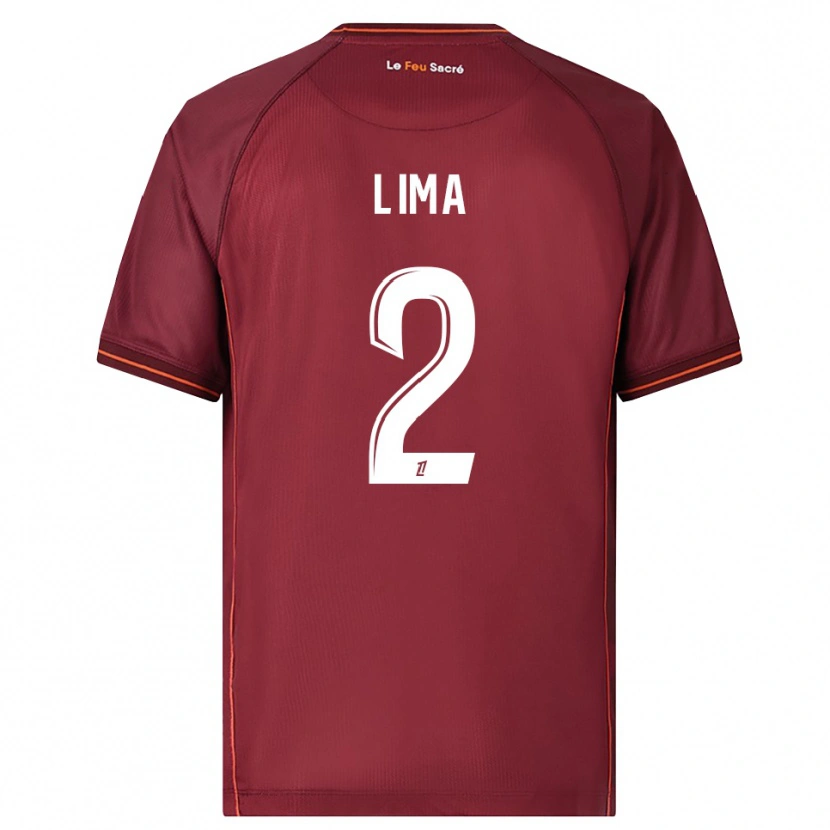 Danxen Damen Edson Lima #2 Burgunderrot Weiß Heimtrikot Trikot 2025/26 T-Shirt