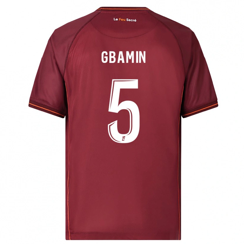Danxen Damen Jean-Philippe Gbamin #5 Burgunderrot Weiß Heimtrikot Trikot 2025/26 T-Shirt