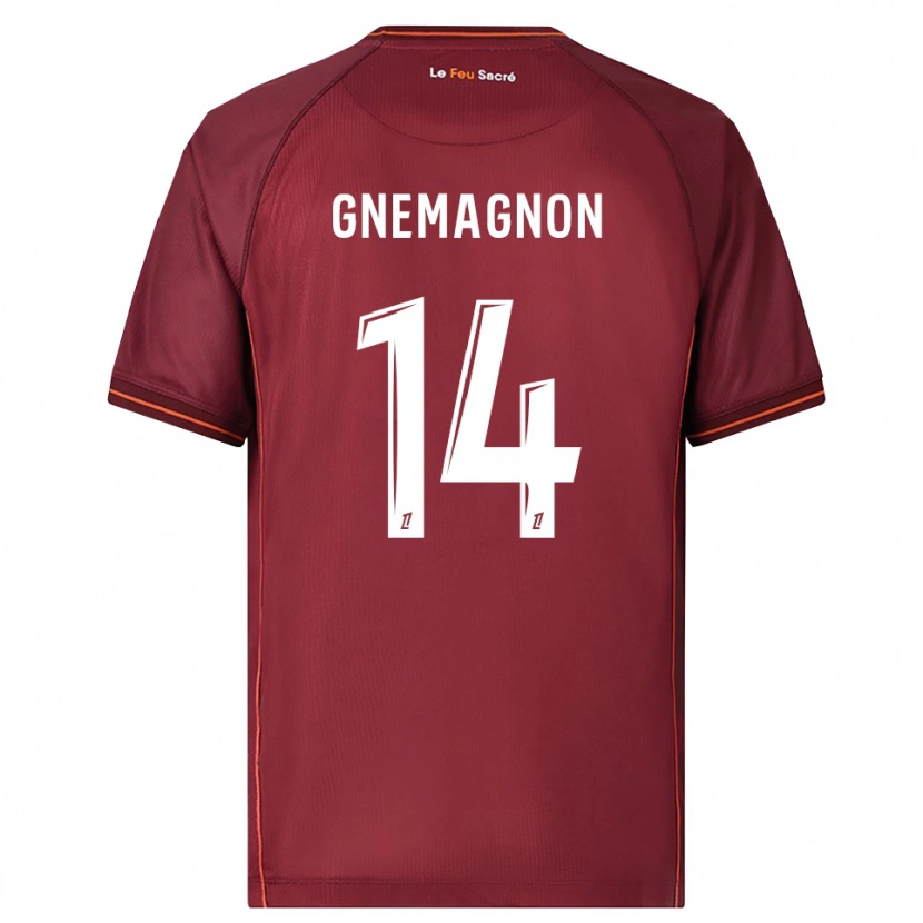 Danxen Damen Mahi Gnemagnon #14 Burgunderrot Weiß Heimtrikot Trikot 2025/26 T-Shirt