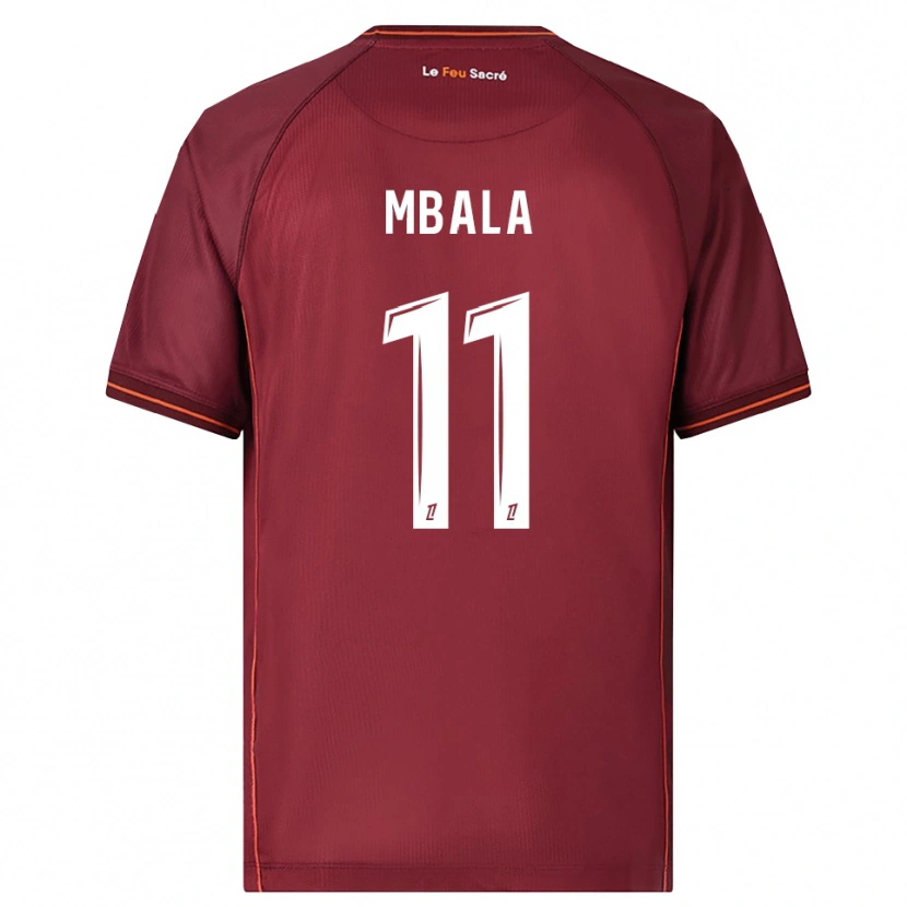 Danxen Damen Nathan Mbala #11 Burgunderrot Weiß Heimtrikot Trikot 2025/26 T-Shirt