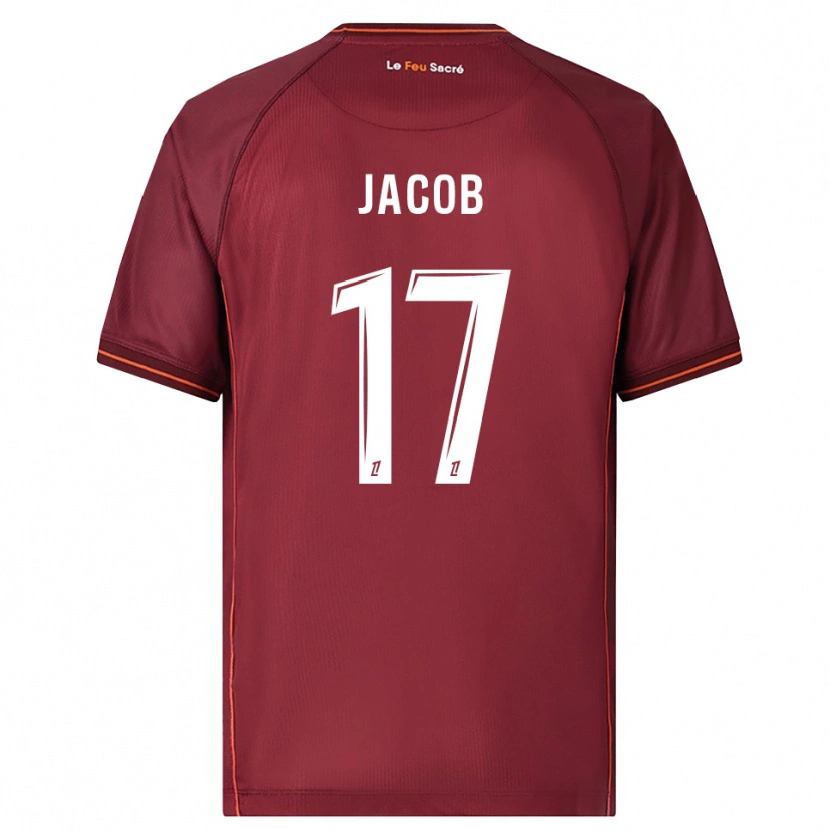 Danxen Damen Lisa Jacob #17 Burgunderrot Weiß Heimtrikot Trikot 2025/26 T-Shirt