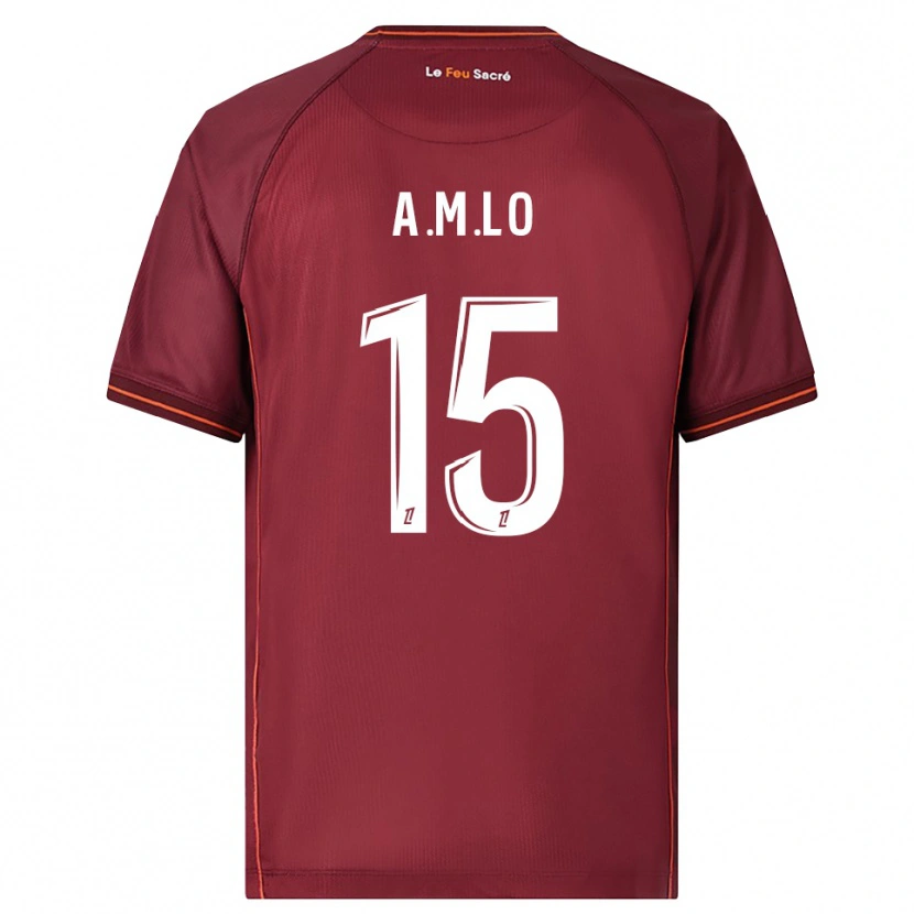 Danxen Damen Aboubacar Lô #15 Burgunderrot Weiß Heimtrikot Trikot 2025/26 T-Shirt