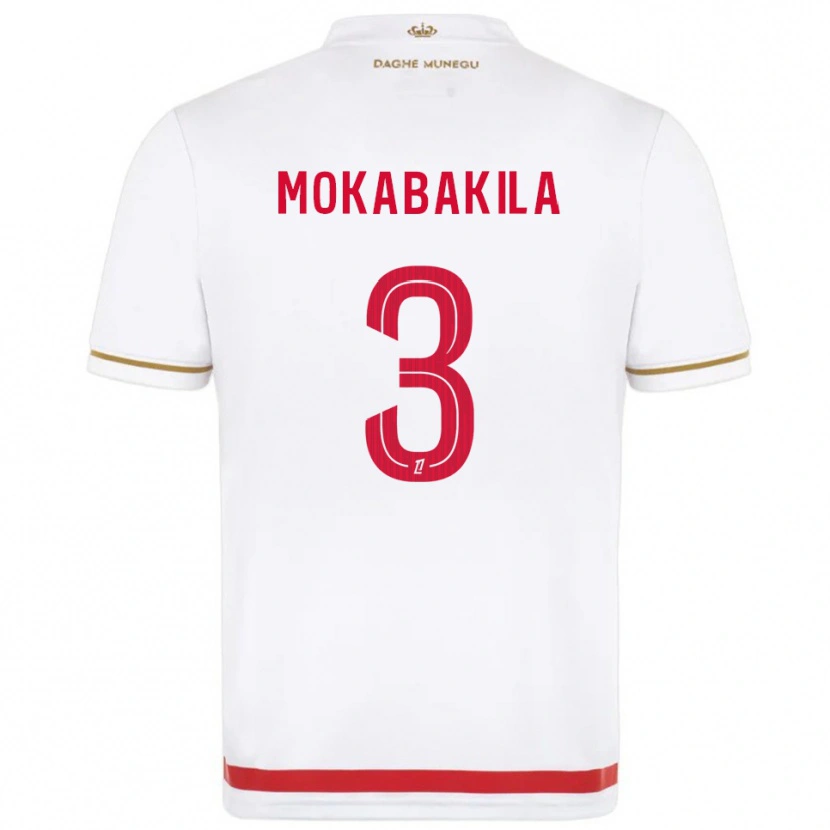 Danxen Damen Nick Mokabakila #3 Rot Weiß Heimtrikot Trikot 2025/26 T-Shirt