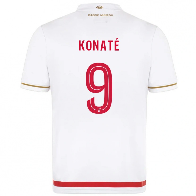 Danxen Damen Oumar Konaté #9 Rot Weiß Heimtrikot Trikot 2025/26 T-Shirt
