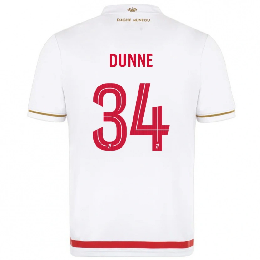 Danxen Damen David Dunne #34 Rot Weiß Heimtrikot Trikot 2025/26 T-Shirt
