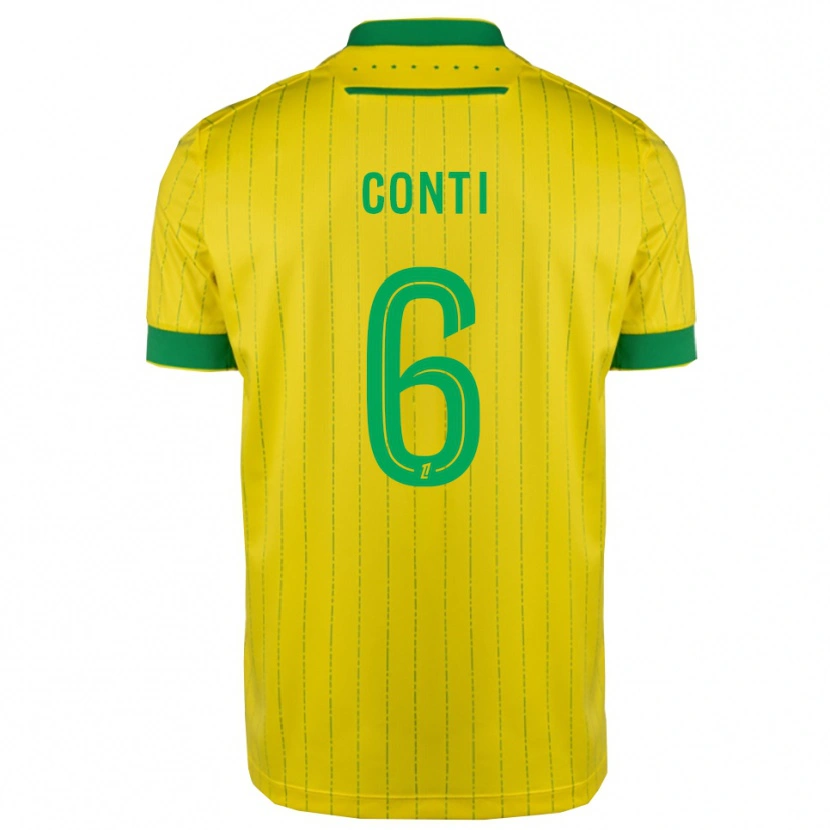 Danxen Damen Alexandre Conti #6 Gelb Grün Heimtrikot Trikot 2025/26 T-Shirt