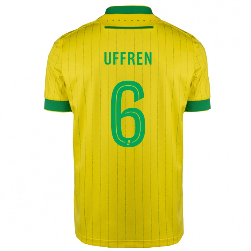 Danxen Damen Manon Uffren #6 Gelb Grün Heimtrikot Trikot 2025/26 T-Shirt