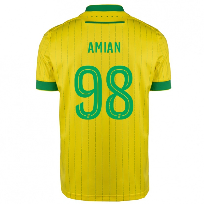 Danxen Damen Kelvin Amian #98 Gelb Grün Heimtrikot Trikot 2025/26 T-Shirt