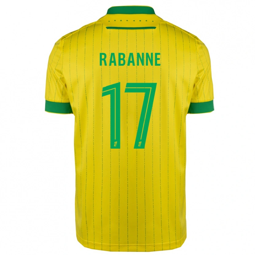 Danxen Damen Julie Rabanne #17 Gelb Grün Heimtrikot Trikot 2025/26 T-Shirt