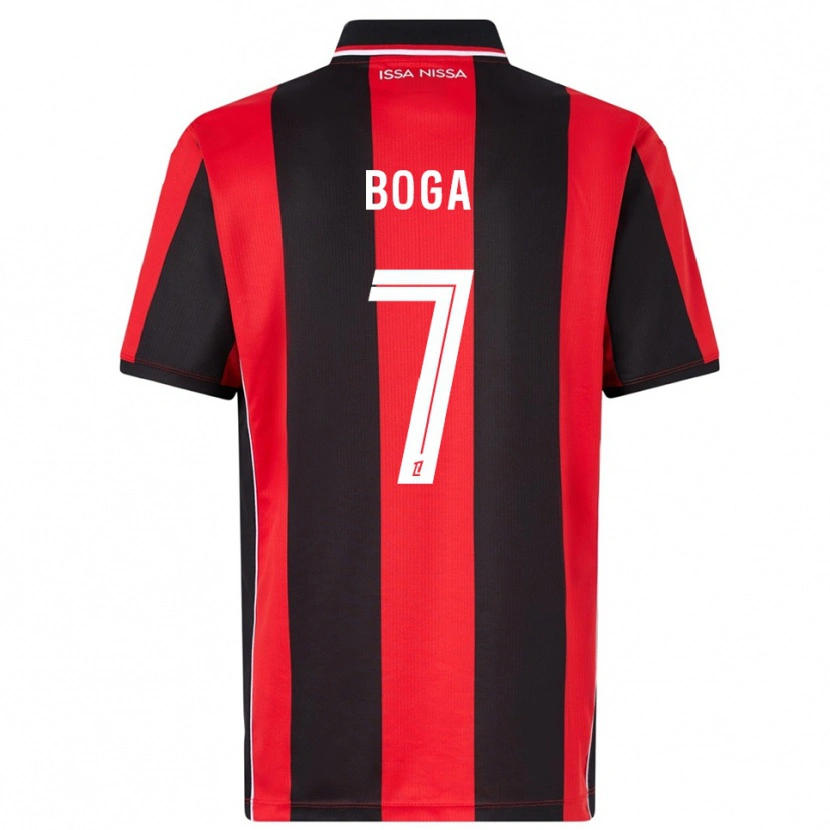 Danxen Damen Jérémie Boga #7 Rot Schwarz Heimtrikot Trikot 2025/26 T-Shirt