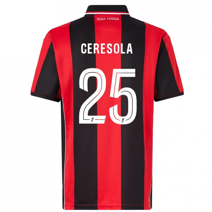 Danxen Damen Manon Ceresola #25 Rot Schwarz Heimtrikot Trikot 2025/26 T-Shirt