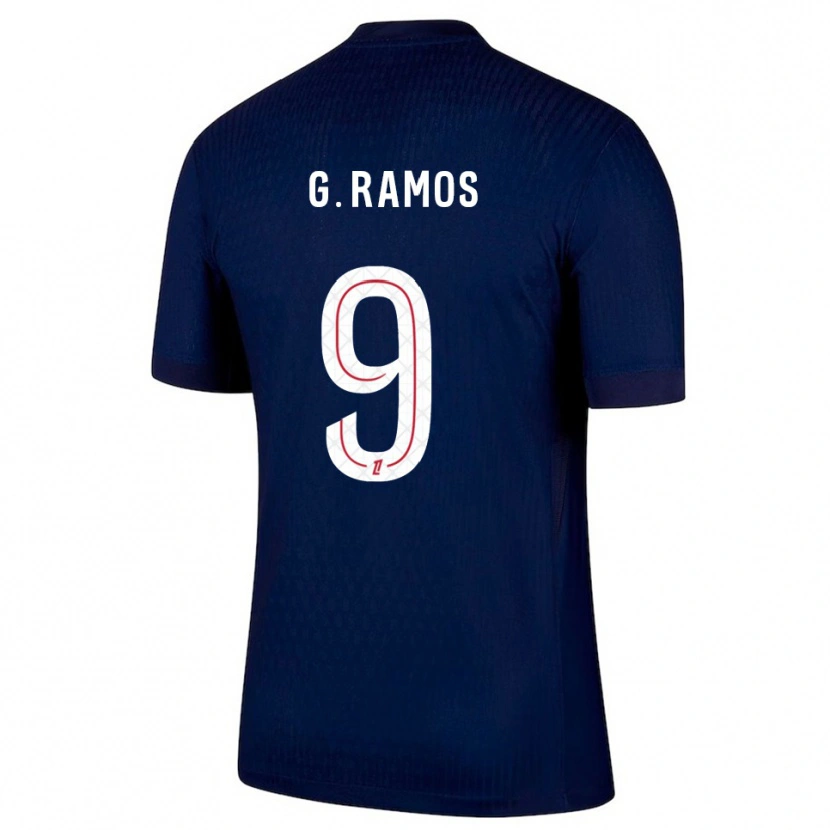 Danxen Damen Gonçalo Ramos #9 Marine Rot Heimtrikot Trikot 2025/26 T-Shirt