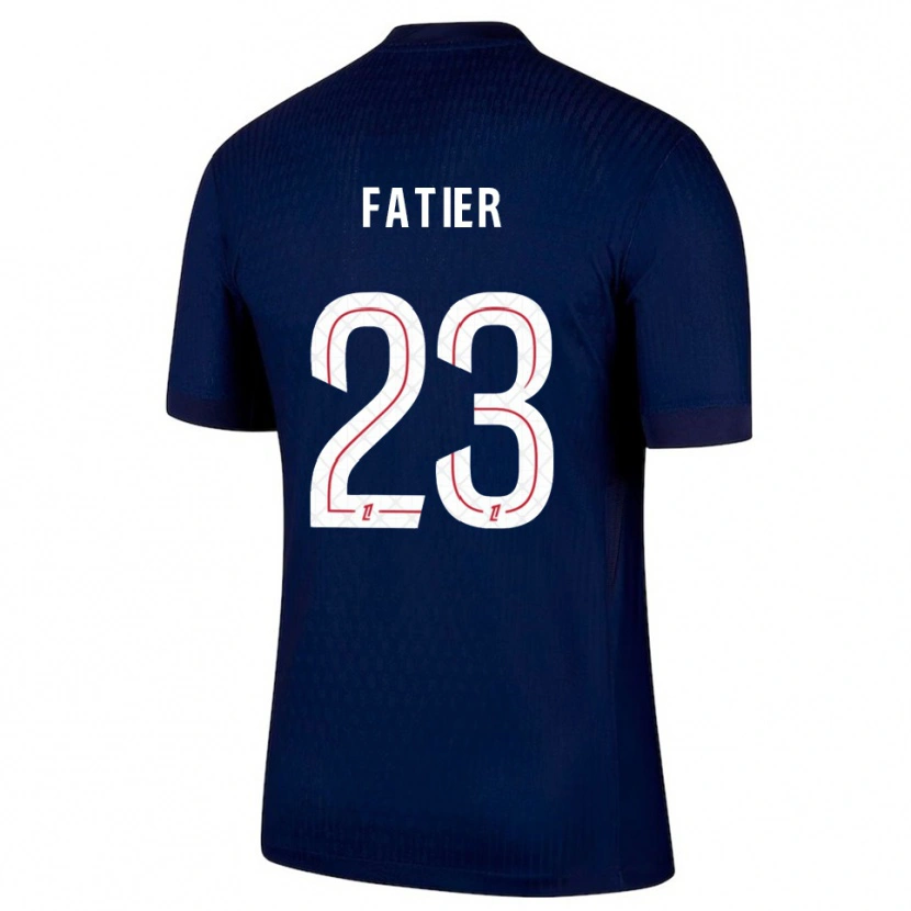 Danxen Damen Noémie Fatier #23 Marine Rot Heimtrikot Trikot 2025/26 T-Shirt