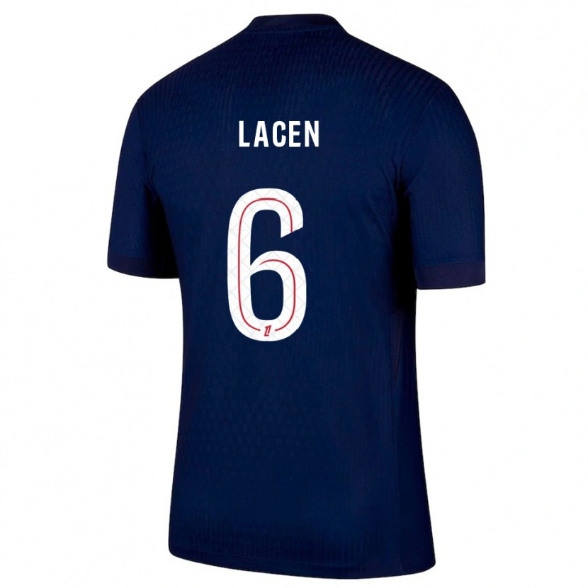 Danxen Damen Michaël Lacen #6 Marine Rot Heimtrikot Trikot 2025/26 T-Shirt