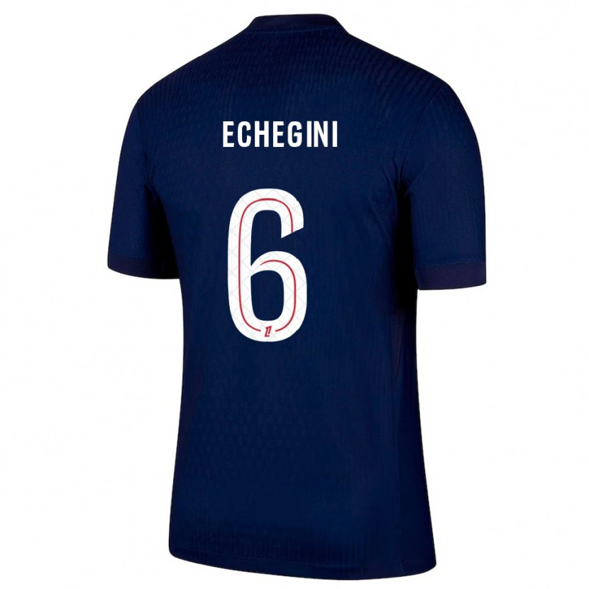 Danxen Damen Joe Echegini #6 Marine Rot Heimtrikot Trikot 2025/26 T-Shirt