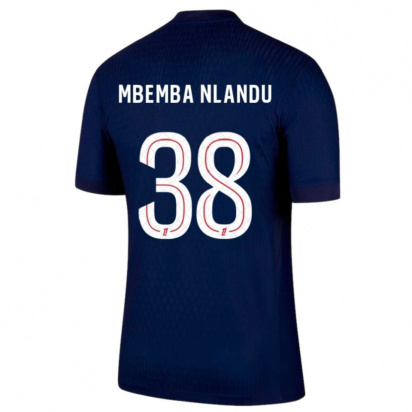 Danxen Damen Emmanuel Mbemba #38 Marine Rot Heimtrikot Trikot 2025/26 T-Shirt