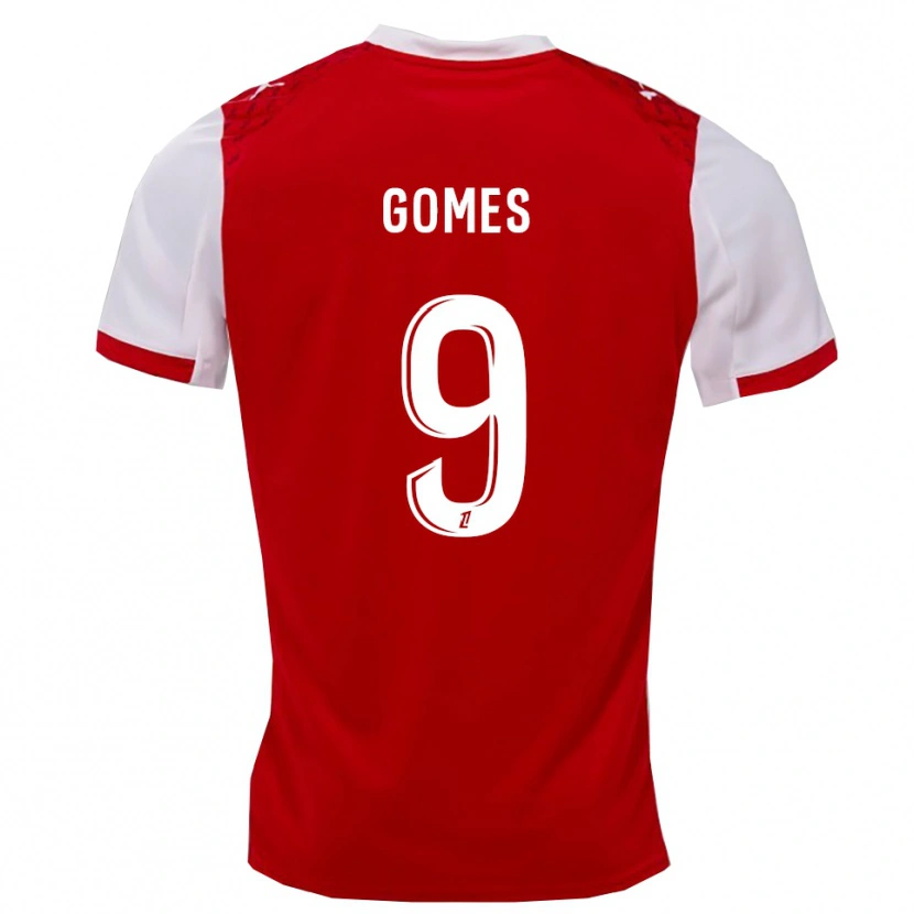 Danxen Damen Mélissa Gomes #9 Rot Weiß Heimtrikot Trikot 2025/26 T-Shirt