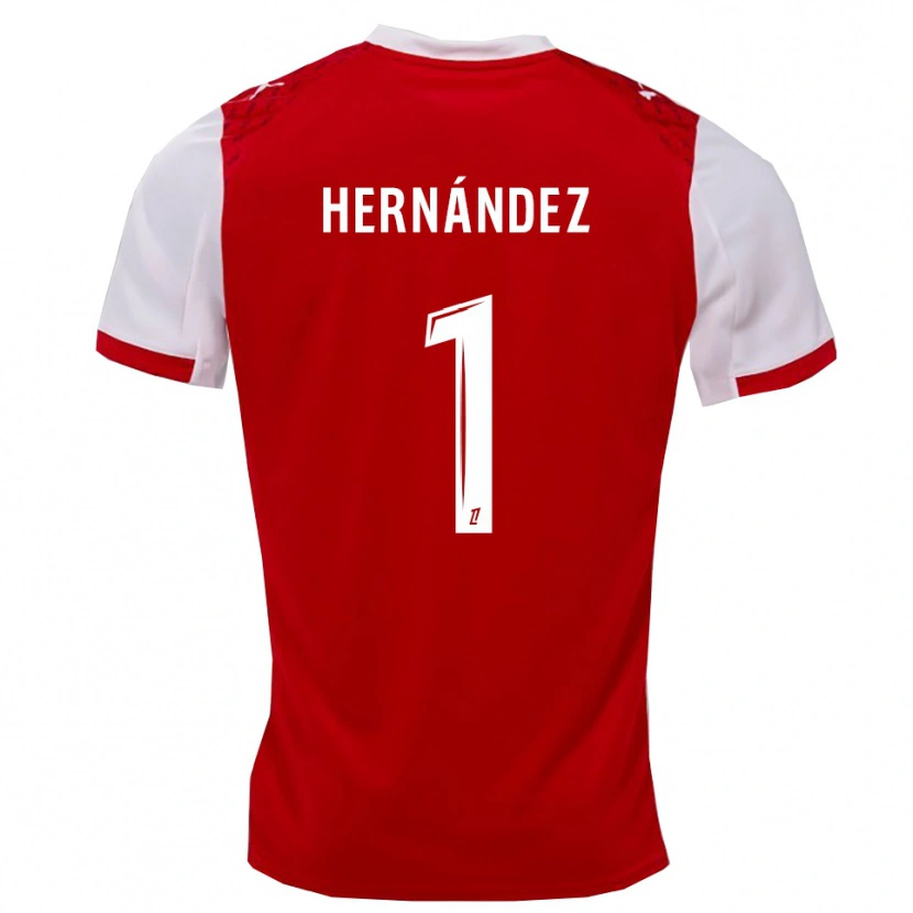 Danxen Damen Melvin Hernández #1 Rot Weiß Heimtrikot Trikot 2025/26 T-Shirt