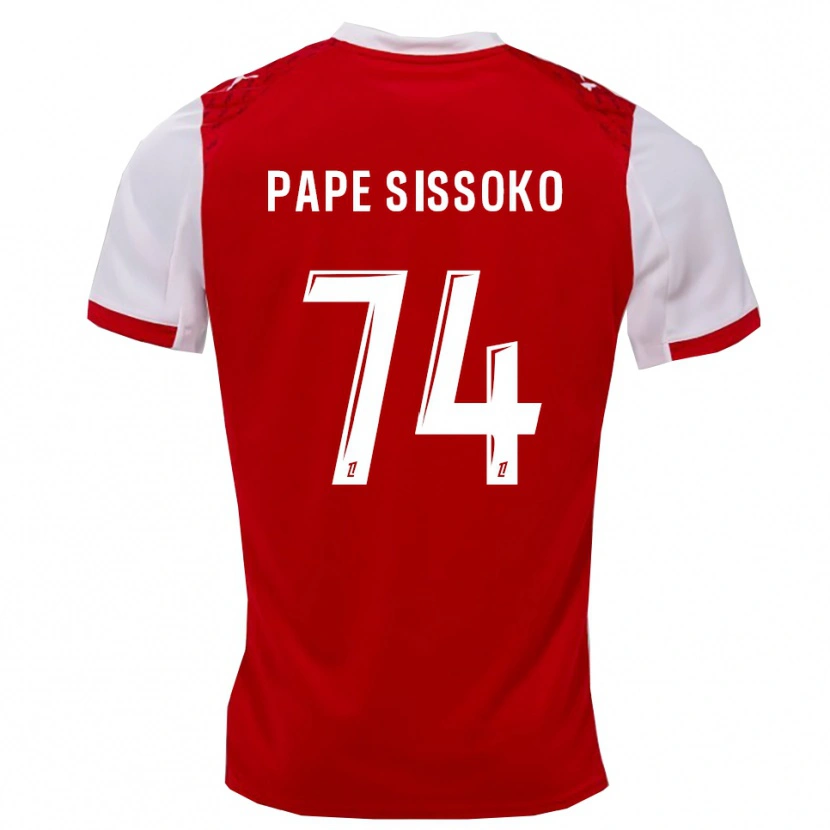 Danxen Damen Niama Pape Sissoko #74 Rot Weiß Heimtrikot Trikot 2025/26 T-Shirt