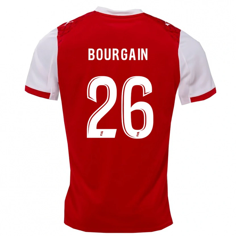 Danxen Damen Léa Bourgain #26 Rot Weiß Heimtrikot Trikot 2025/26 T-Shirt