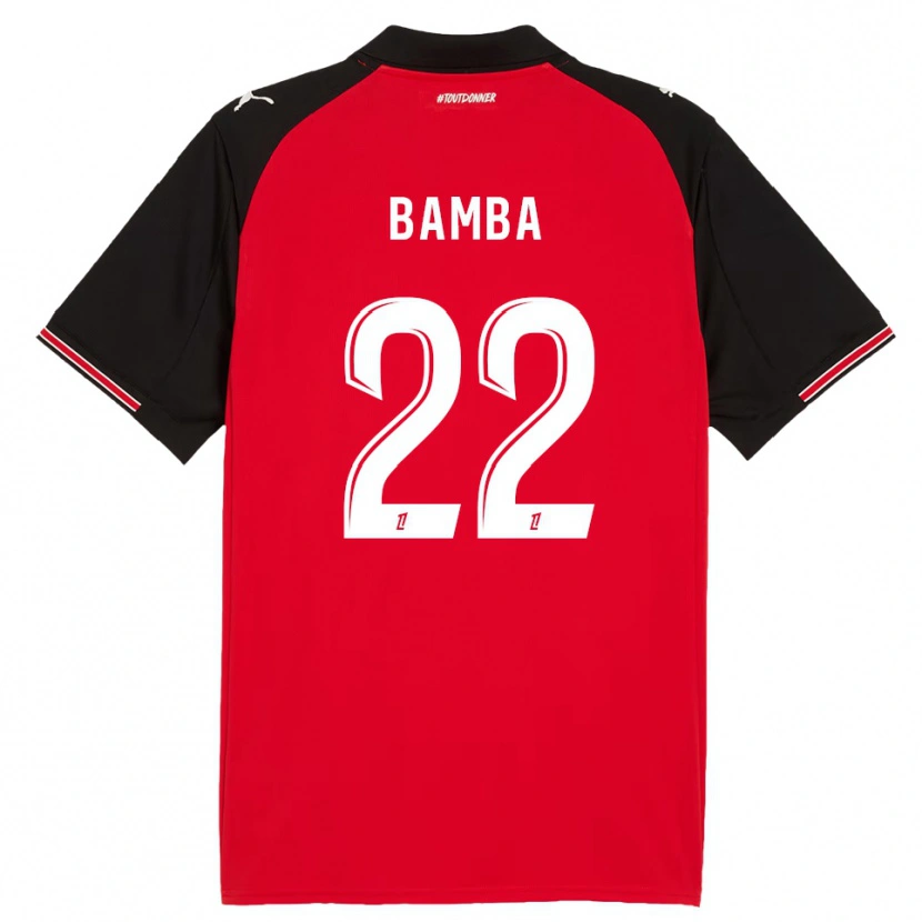 Danxen Damen Rayan Bamba #22 Rot Schwarz Heimtrikot Trikot 2025/26 T-Shirt
