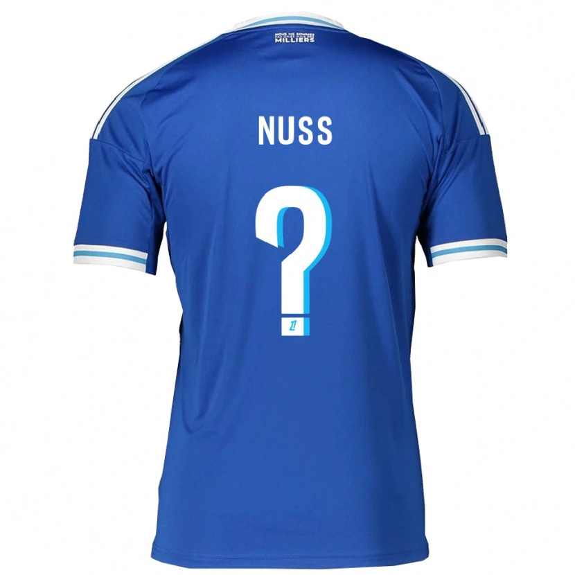 Danxen Damen Antoine Nuss #0 Blau Weiß Heimtrikot Trikot 2025/26 T-Shirt