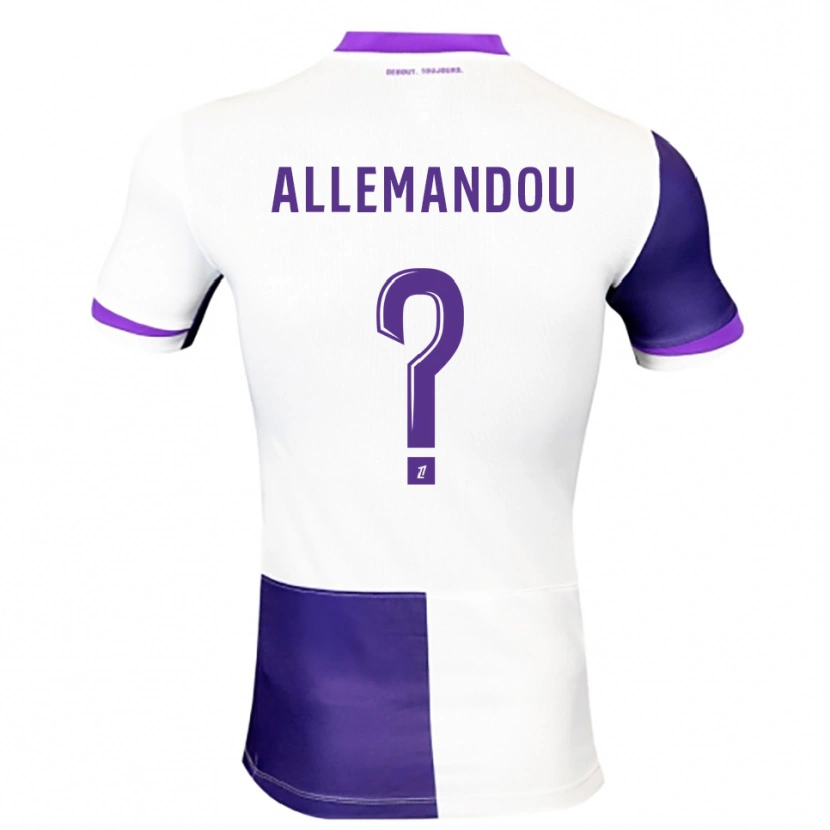 Danxen Damen Teddy Allemandou #0 Lila Weiß Heimtrikot Trikot 2025/26 T-Shirt