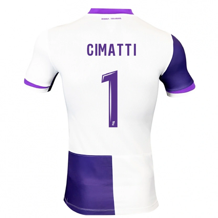 Danxen Damen Marie Cimatti #1 Lila Weiß Heimtrikot Trikot 2025/26 T-Shirt