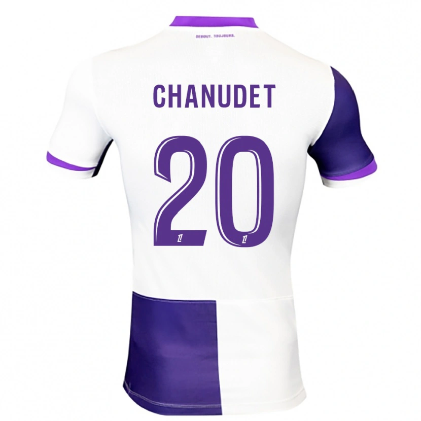 Danxen Damen Coralie Chanudet #20 Lila Weiß Heimtrikot Trikot 2025/26 T-Shirt