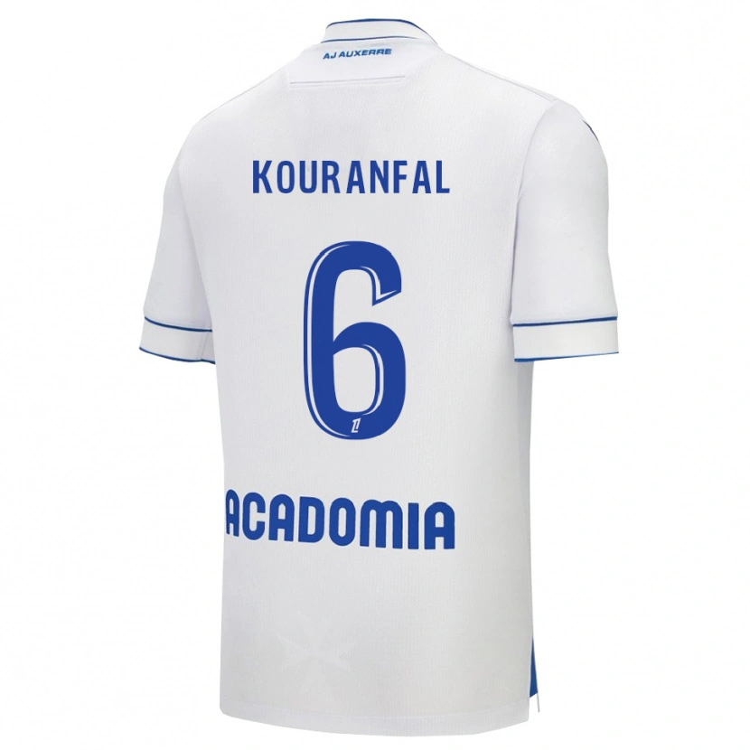 Danxen Damen Chamsedin Kouranfal #6 Weiß Blau Heimtrikot Trikot 2025/26 T-Shirt