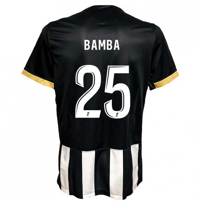Danxen Damen Abdoulaye Bamba #25 Schwarz Weiß Heimtrikot Trikot 2025/26 T-Shirt