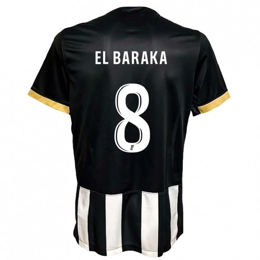Danxen Damen Jibril El Baraka #8 Schwarz Weiß Heimtrikot Trikot 2025/26 T-Shirt