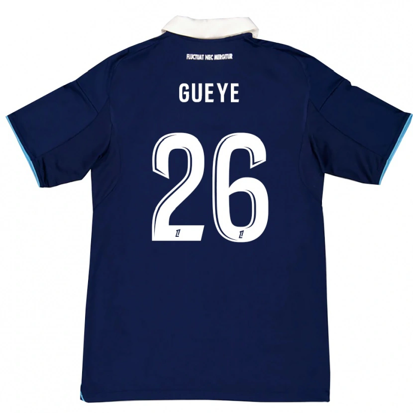 Danxen Damen Lamine Gueye #26 Dunkelblau Weiß Heimtrikot Trikot 2025/26 T-Shirt
