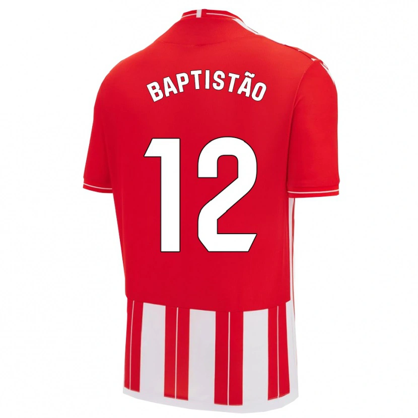 Danxen Damen Léo Baptistão #12 Rot Weiß Heimtrikot Trikot 2025/26 T-Shirt