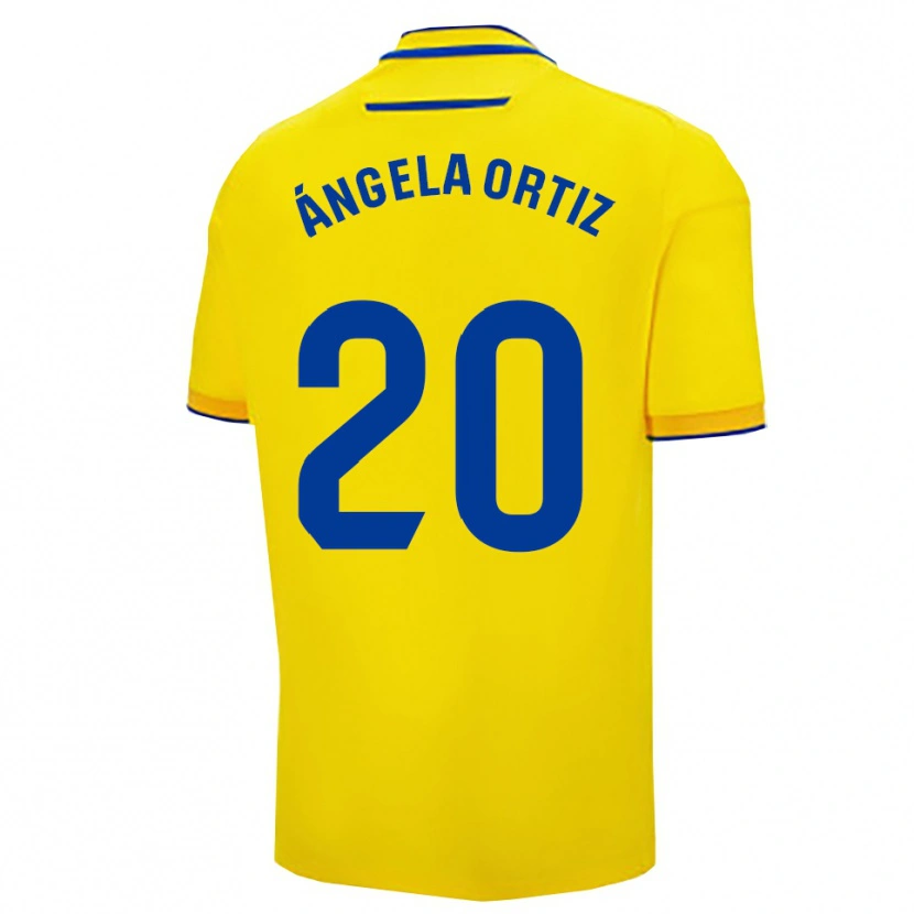 Danxen Damen Ángela Gema Ortiz Muriel #20 Gelb Marine Heimtrikot Trikot 2025/26 T-Shirt