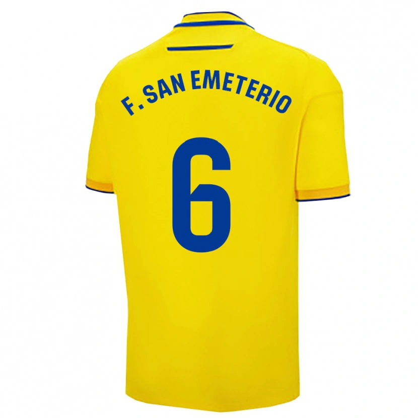 Danxen Damen Fede San Emeterio #6 Gelb Marine Heimtrikot Trikot 2025/26 T-Shirt