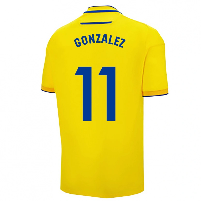 Danxen Damen Chus González #11 Gelb Marine Heimtrikot Trikot 2025/26 T-Shirt